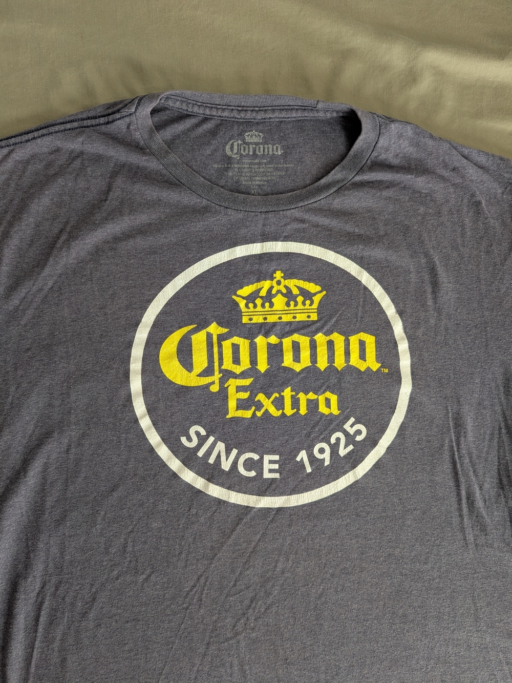Corona Extra Men’s Gray Graphic T-Shirt XL